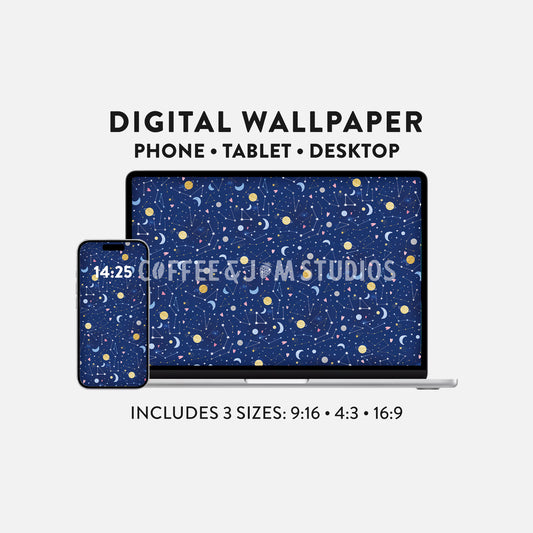 🌙 Celestial Wallpaper – Phone, Tablet & Desktop Backgrounds