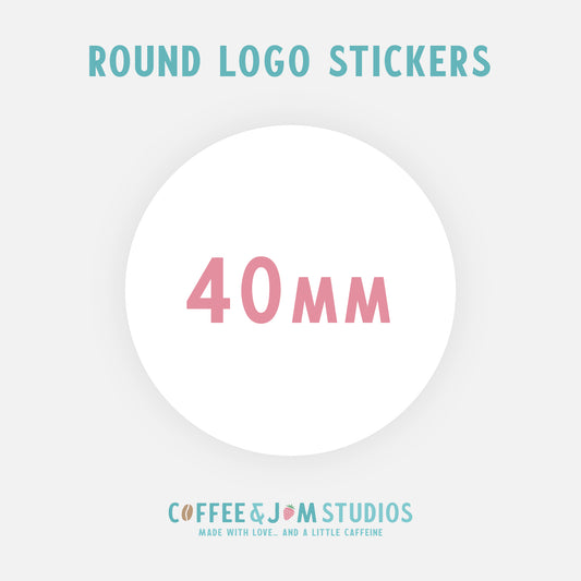 📄 A4 Sheet of Round 40 mm Matte / Glossy / Glossy Splashproof Custom Stickers - Business Stationery