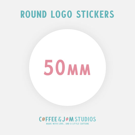 📄 A4 Sheet of Round 50 mm Matte / Glossy / Glossy Splashproof Custom Stickers - Business Stationery