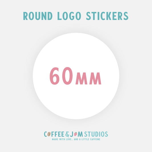 📄 A4 Sheet of Round 60 mm Matte / Glossy / Glossy Splashproof Custom Stickers - Business Stationery