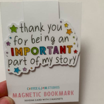🌟 A Special Chapter: Thank You Recycled Magnetic Bookmark